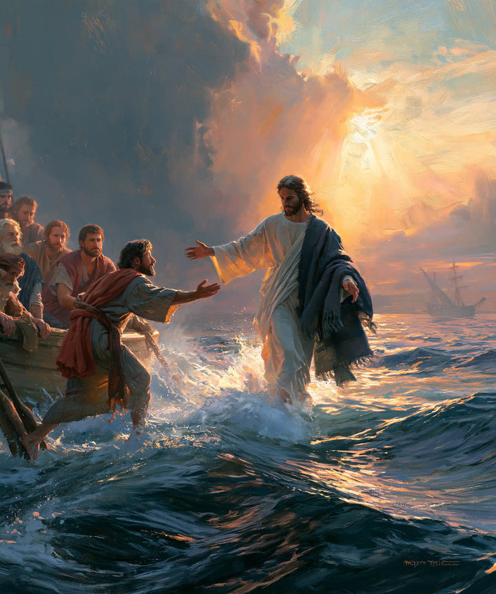 Jesus Walking on Water — The Invitation in the Sky’s Blaze