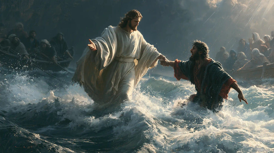 Jesus Walking on Water - Jesus Saves Peter · Landscape n° 17