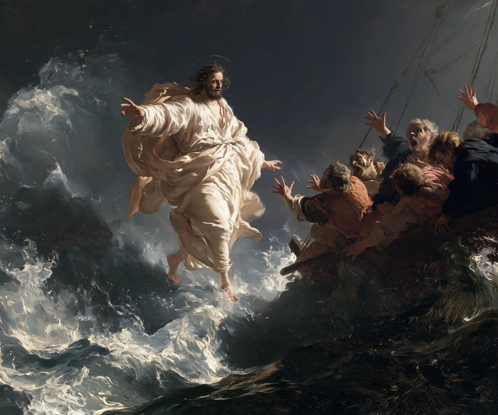 Jesus Walking on Water — Toward the Open Hands