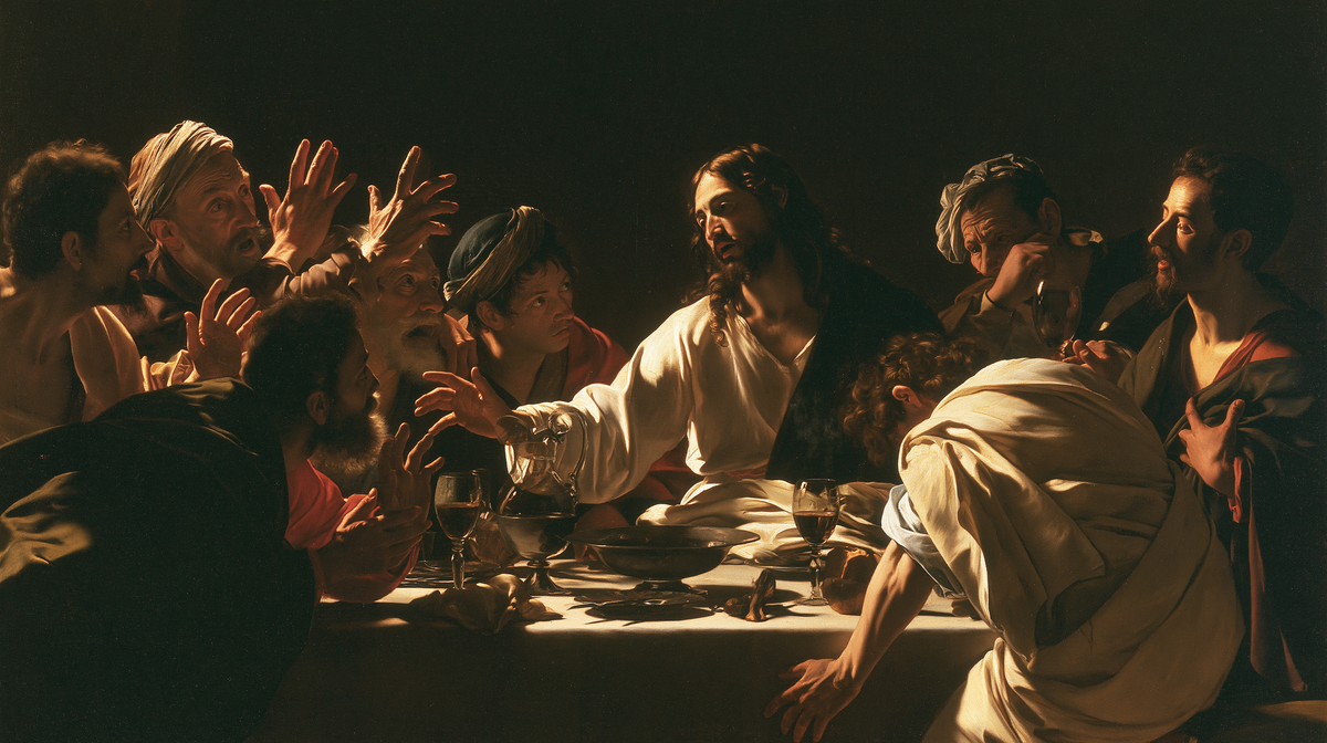 The Last Supper - Caravaggio - tenebrism n° 3 — aperçu de la finition sélectionnée