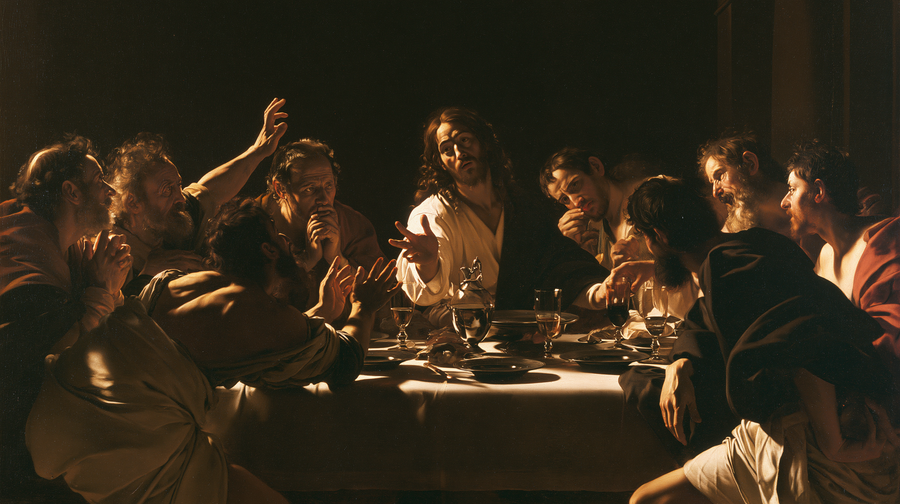 The Last Supper - Caravaggio - tenebrism n° 6