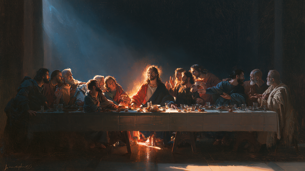 The Last Supper - Light-dark midnight blue n° 2 — aperçu de la finition sélectionnée