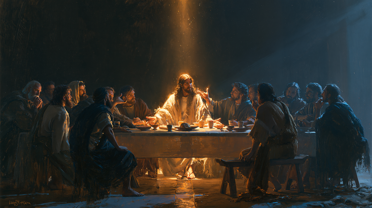 The Last Supper - Light-dark midnight blue n° 3 — aperçu de la finition sélectionnée