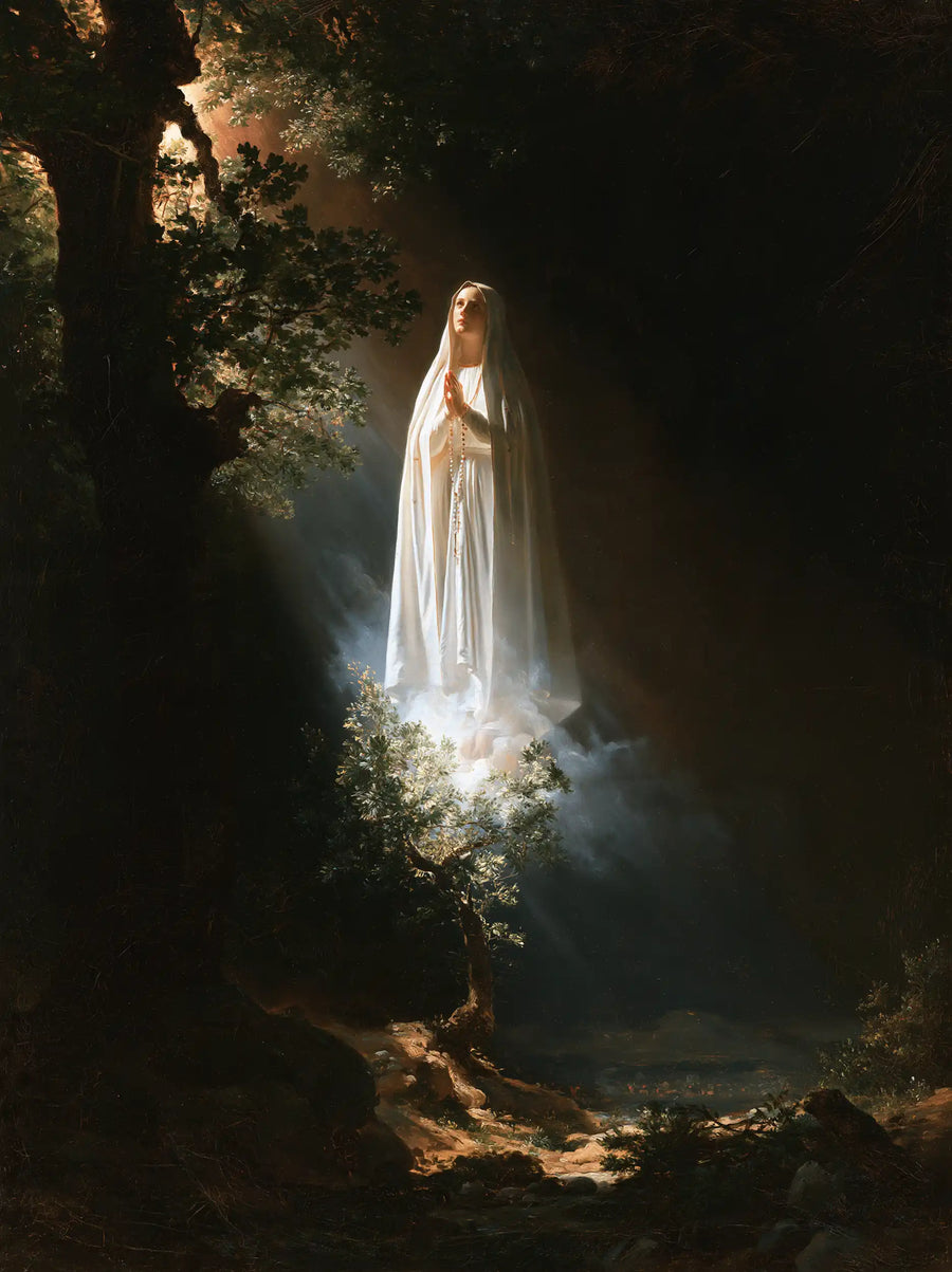 Our Lady of Fatima – Caravaggio Tenebrism · Portrait no. 11