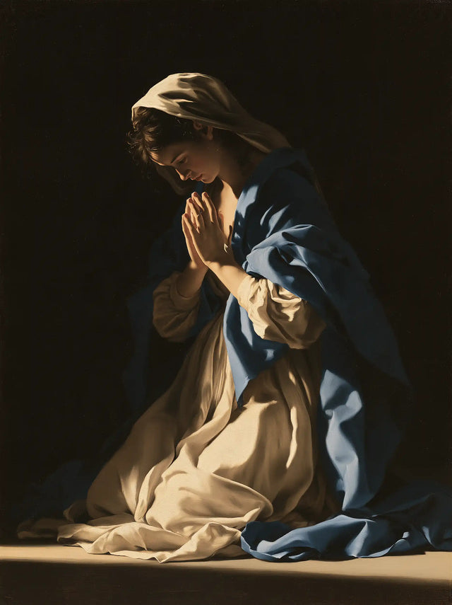 Virgin Mary in Prayer — The Quiet Rise of the Drapery