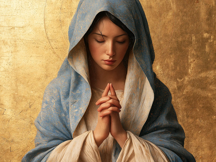 Virgin Mary in Prayer - Contemporary Byzantine · Landscape n° 5