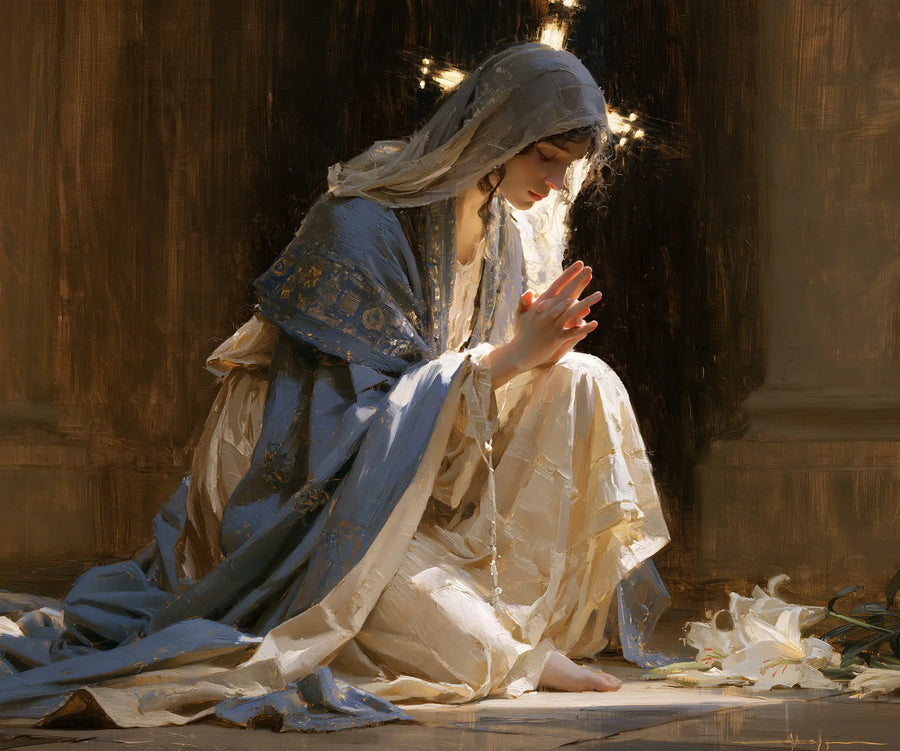 Virgin Mary in Prayer - Symbolist · Landscape n° 1
