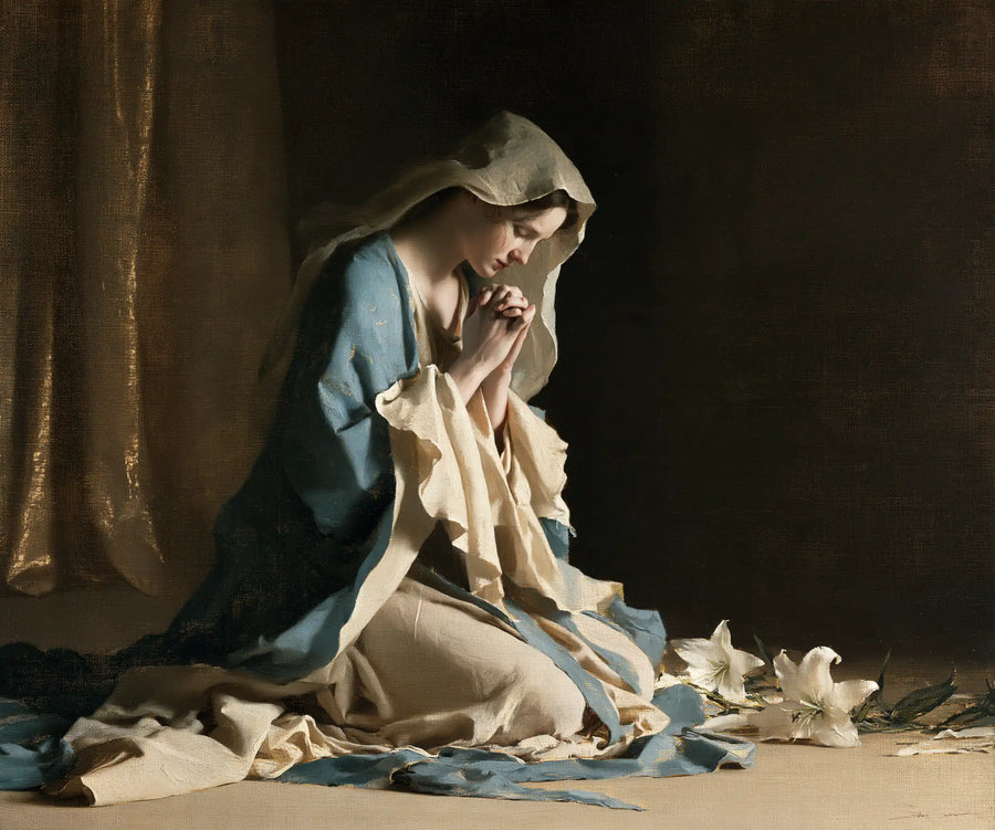 Virgin Mary in Prayer - Symbolist · Landscape n° 2