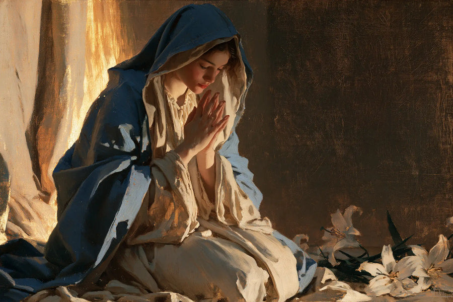 Virgin Mary in Prayer - Symbolist · Landscape n° 6