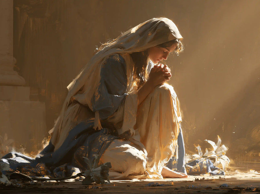 Virgin Mary in Prayer - Symbolist · Landscape n° 8