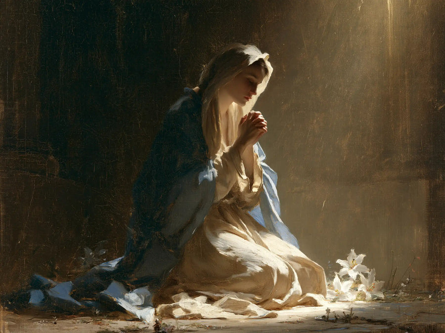 Virgin Mary in Prayer - Symbolist · Landscape n° 10