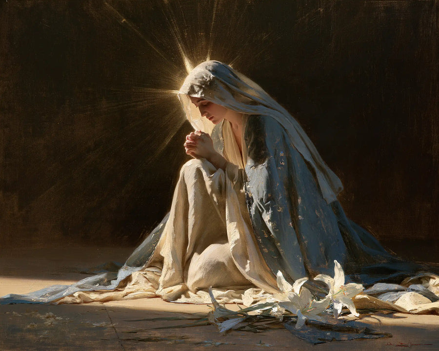 Virgin Mary in Prayer - Symbolist · Landscape n° 20