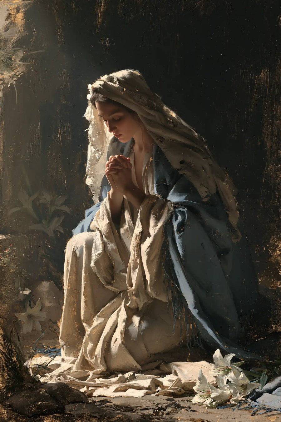 Virgin Mary in Prayer - Symbolist · Portrait n° 21