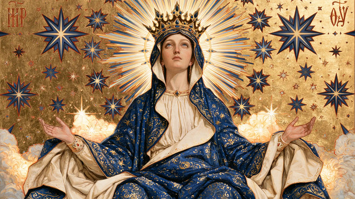 Mary, Queen of Heaven — The Crown in the Sun of Blue Stars