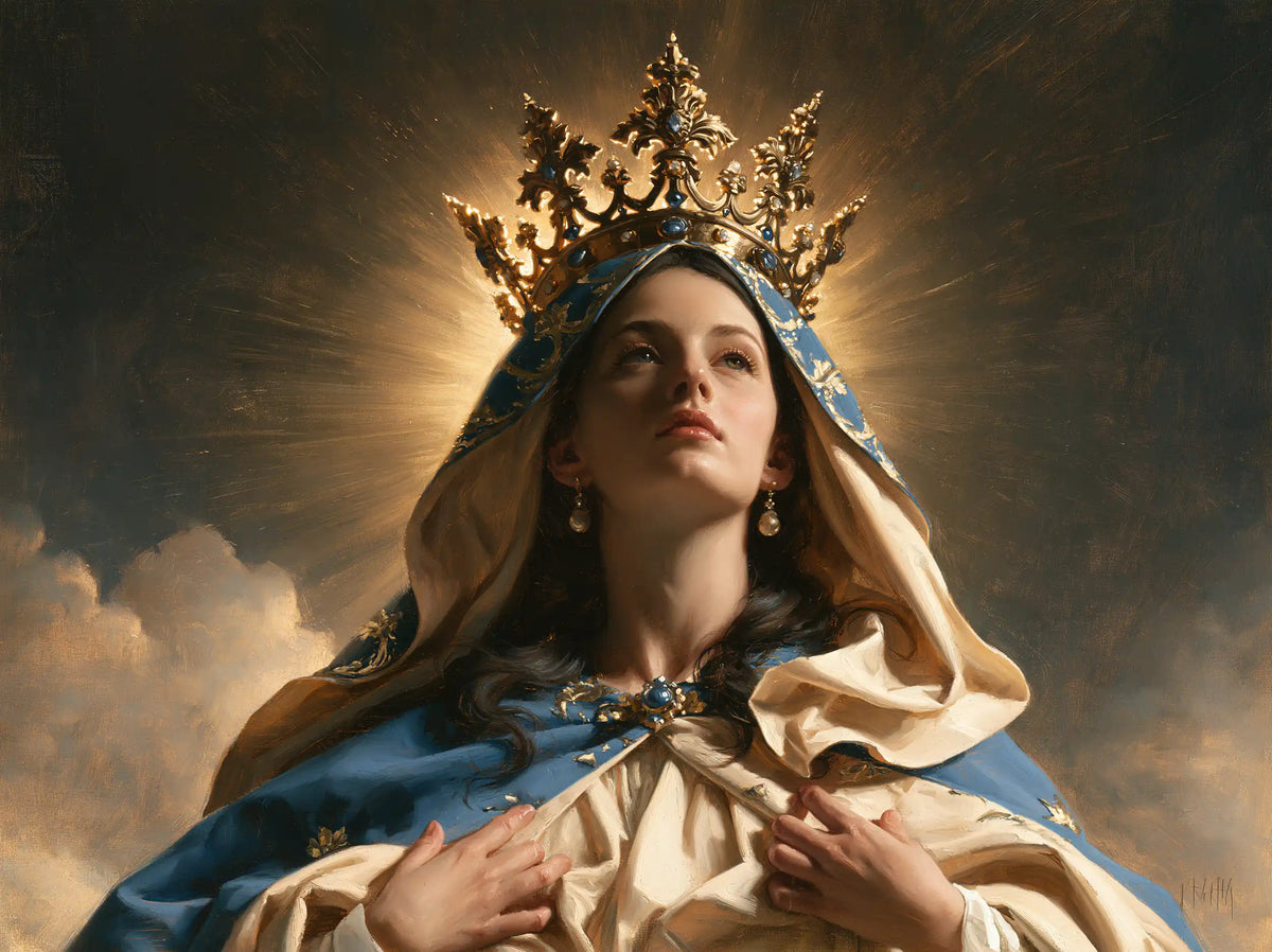 Mary, Queen of Heaven — Hands at the Heart of Royal Splendour