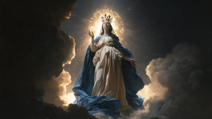 Mary, Queen of Heaven — The Raised Hand at Night’s Threshold