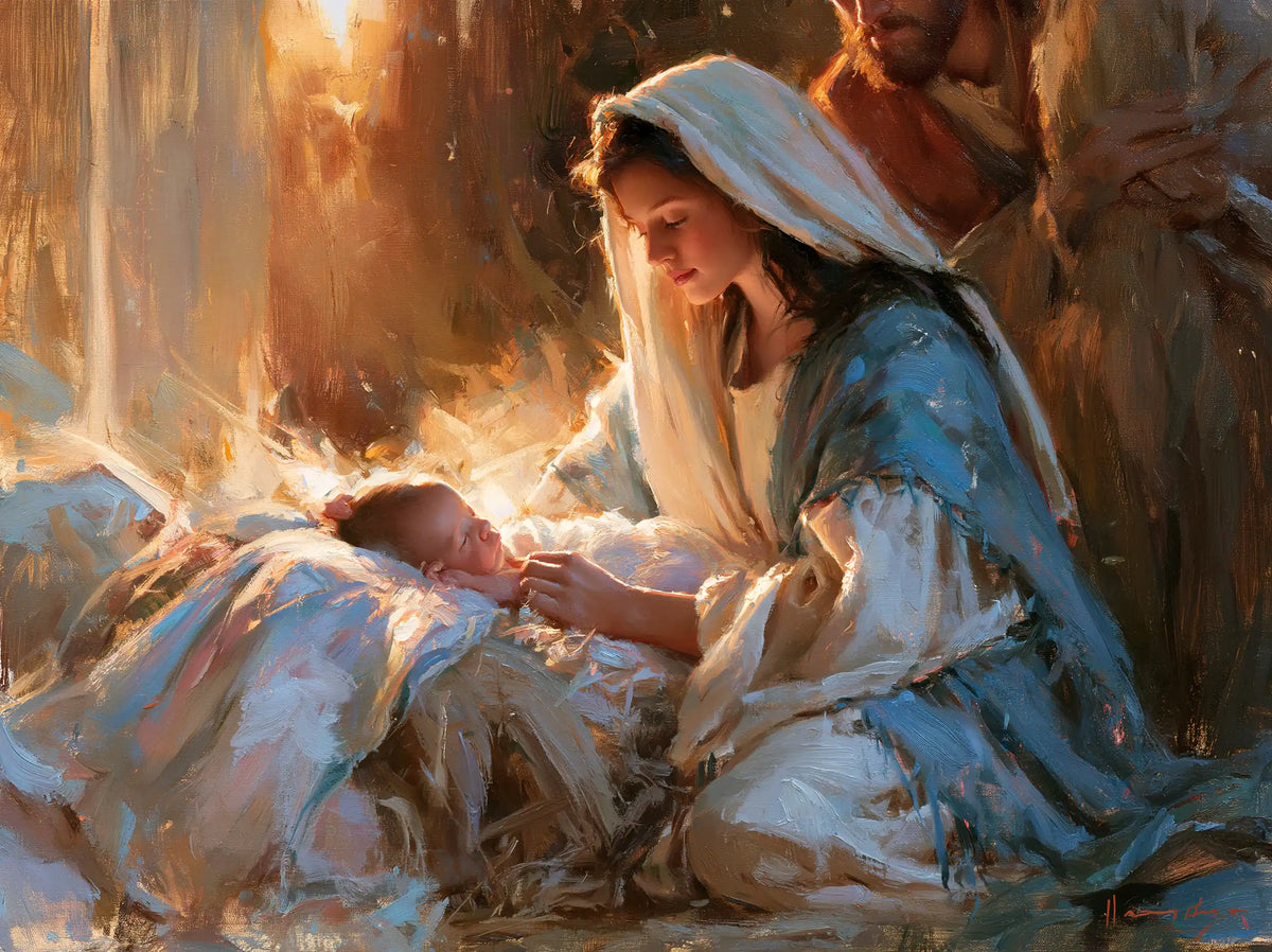 The Nativity — The Cradle with Opal Reflections