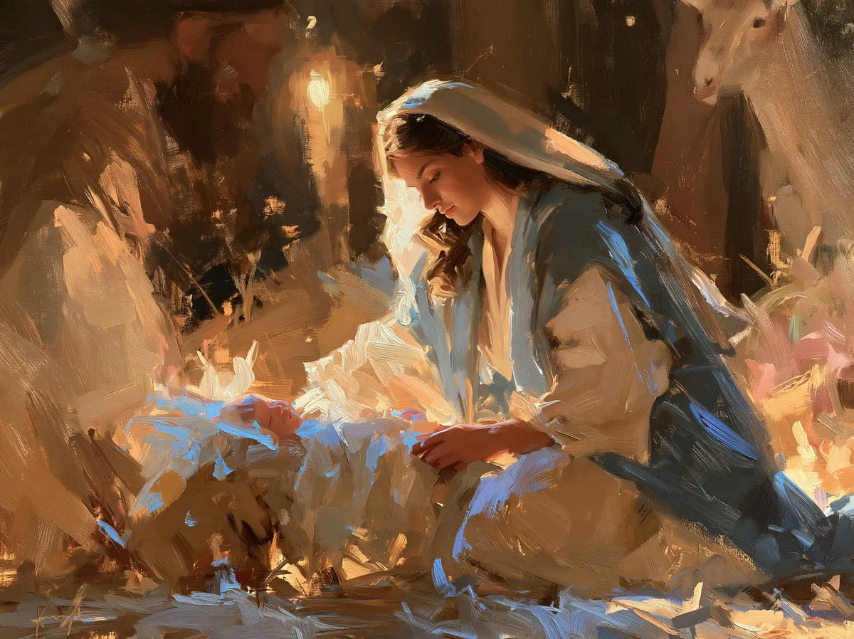 The Nativity — The Warmth of Lamplight and a Gaze