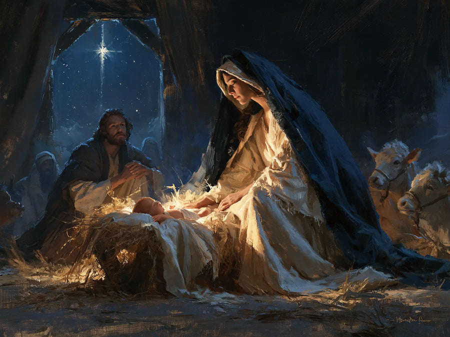 The Nativity - Midnight Blue Chiaroscuro · Landscape n° 5