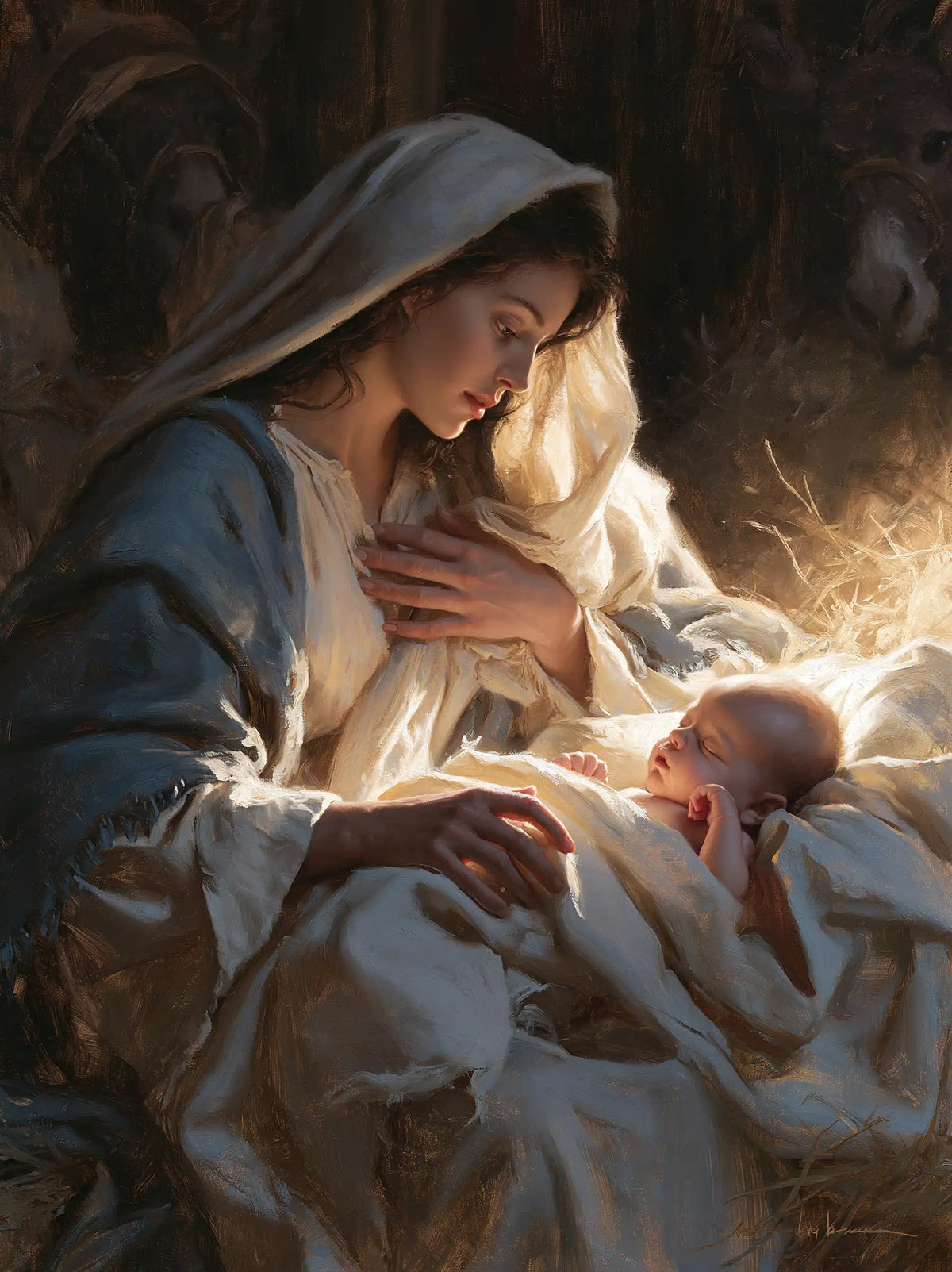 The Nativity — The Caress in the Fold of the Cloth