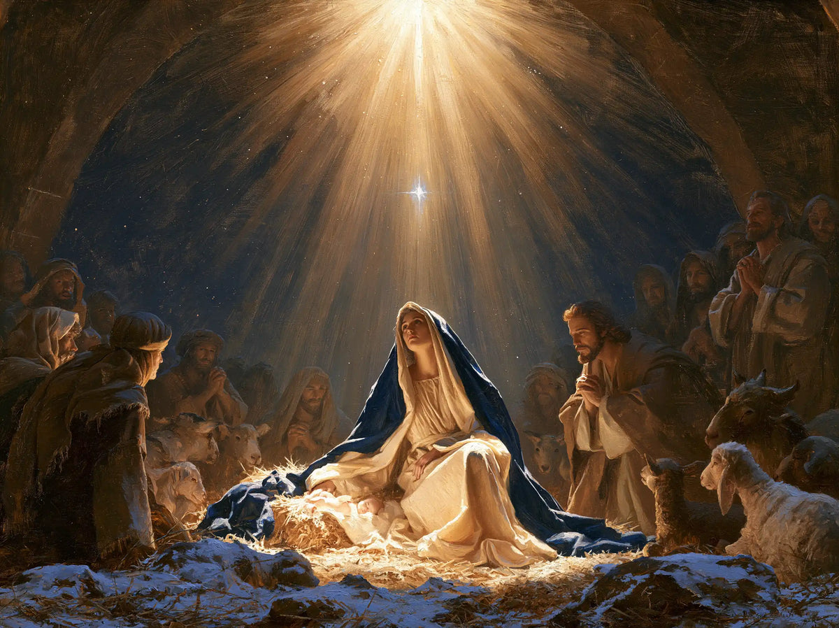 The Nativity — The Birth Beneath the Star and the Sun