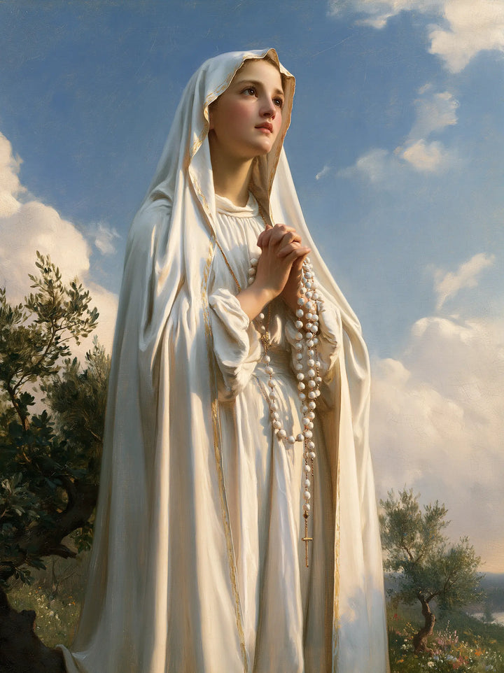 Our Lady of Fatima – White Mantle Above the Olive Grove