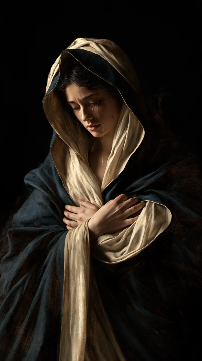 Our Lady of Sorrows — The Heart beneath the Falling Ivory