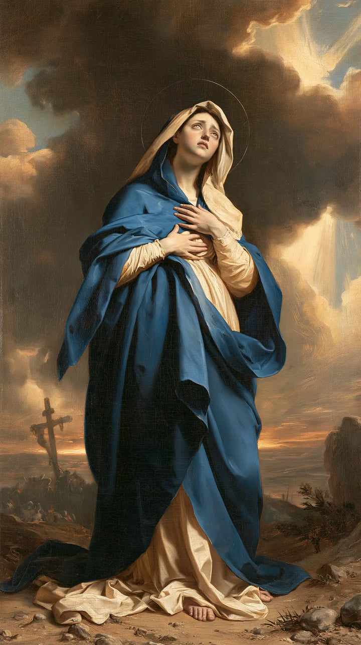 Our Lady of Sorrows — Faithfulness beneath the Gold-Edged Sky