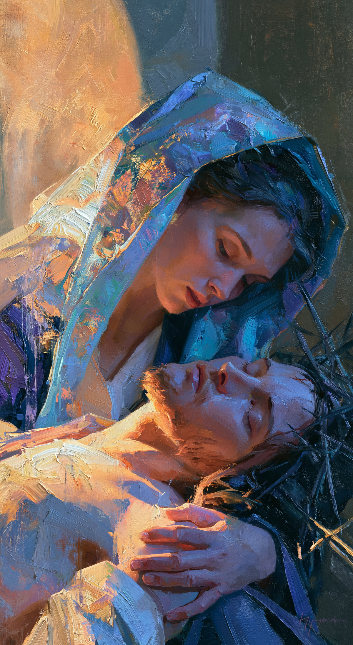 La Pietà - Impressionist · Portrait n° 8 — aperçu de la finition sélectionnée
