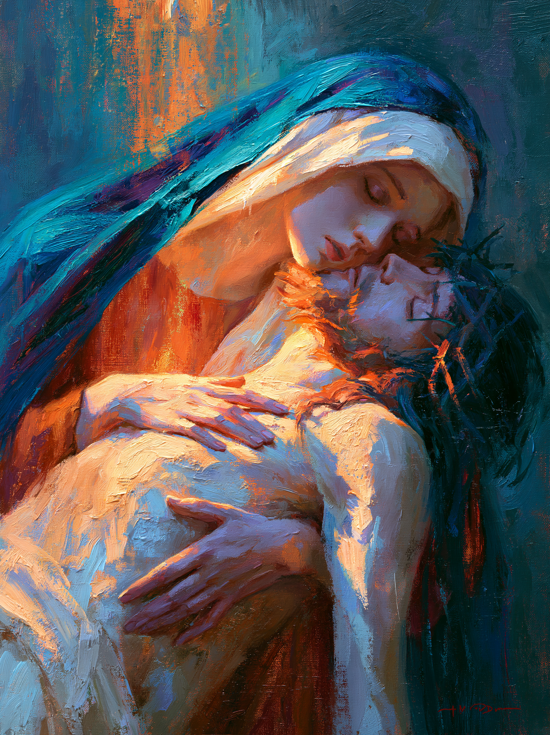 La Pietà - Impressionist · Portrait n° 12 — aperçu de la finition sélectionnée