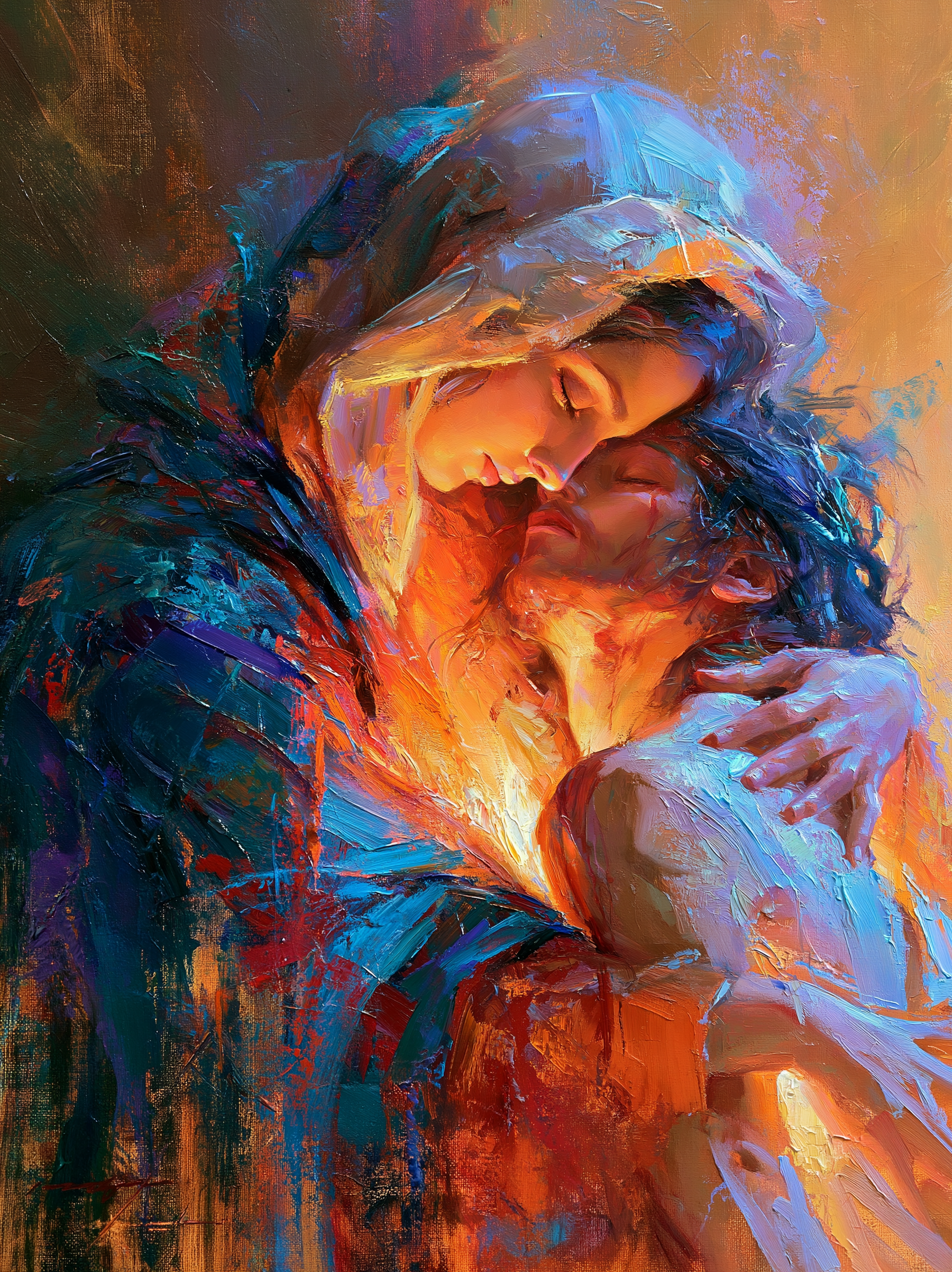 La Pietà - Impressionist · Portrait n° 13 — aperçu de la finition sélectionnée