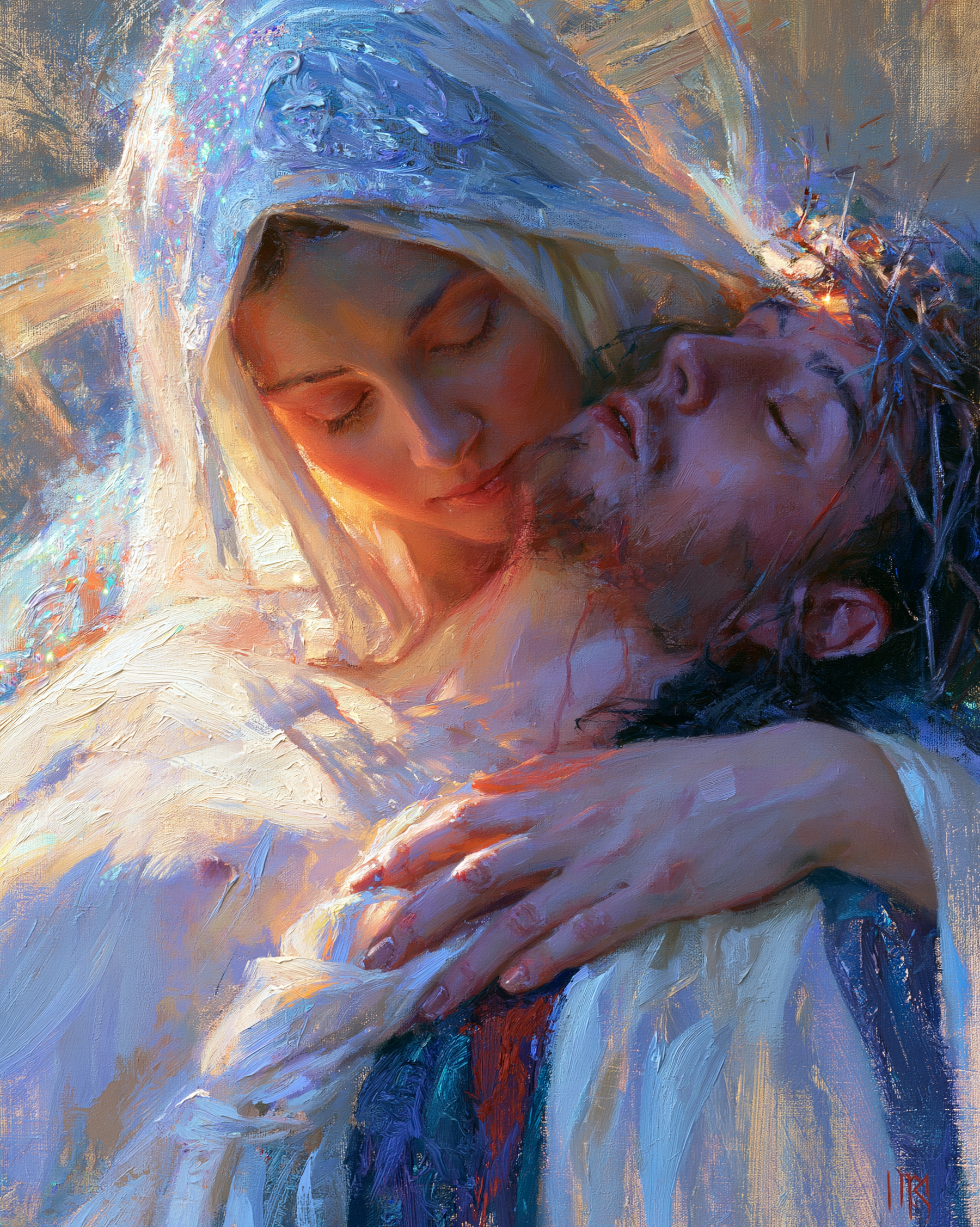 La Pietà - Impressionist · Portrait n° 16 — aperçu de la finition sélectionnée