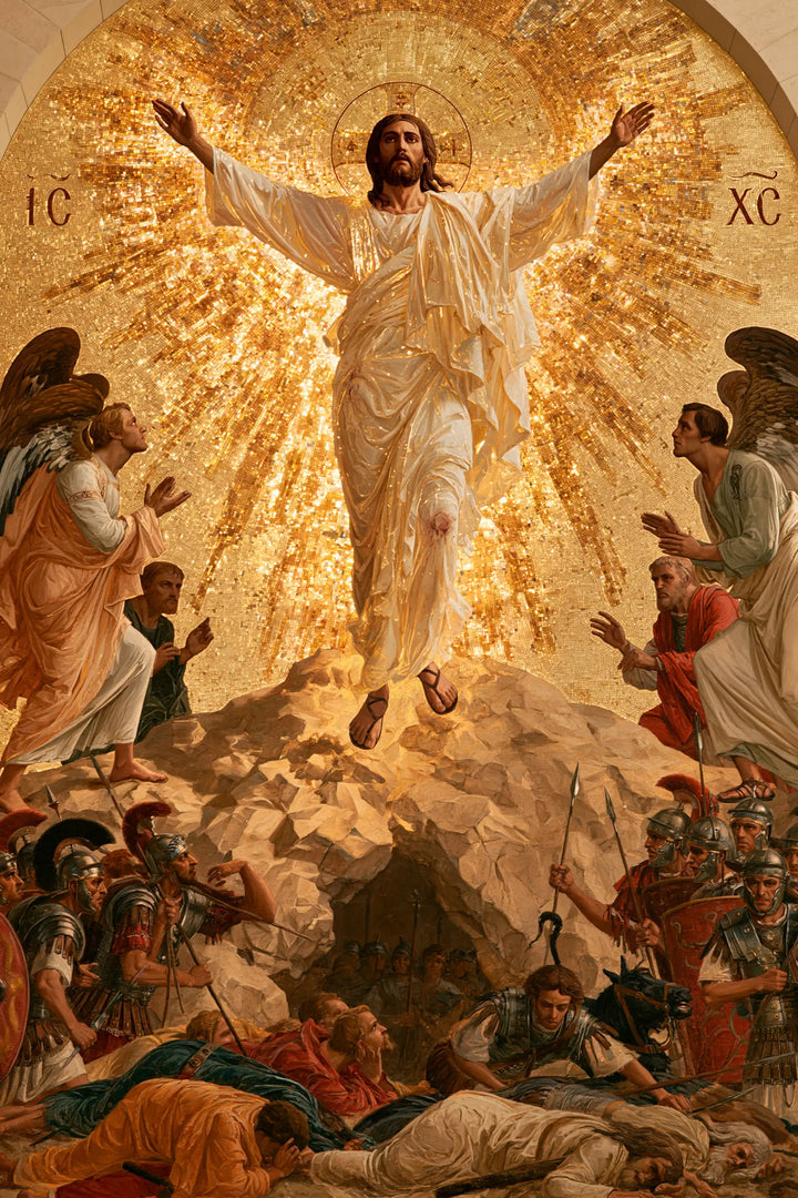 The Resurrection of Jesus Christ — Gold Raining on Pale Stones