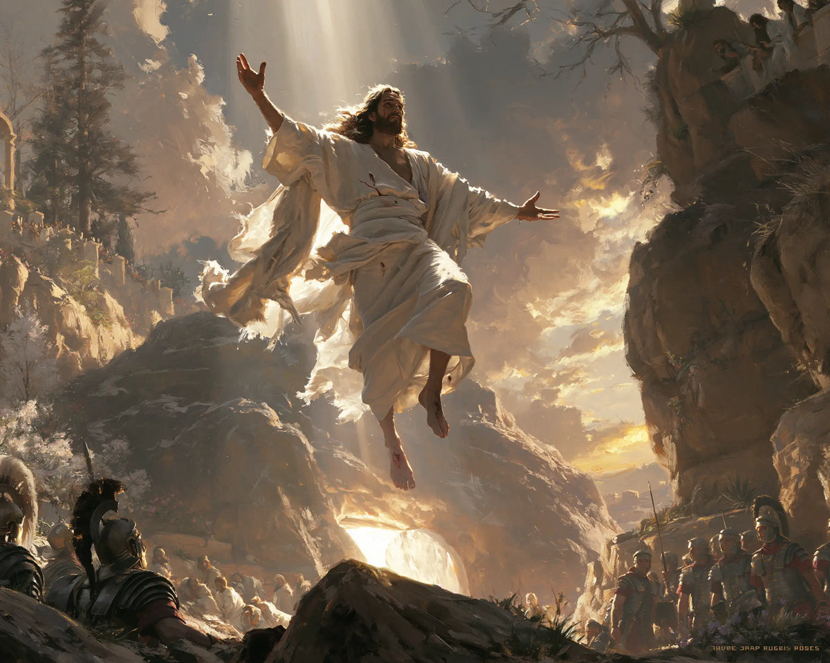 The Resurrection of Jesus Christ — Flight between Trees and Rock