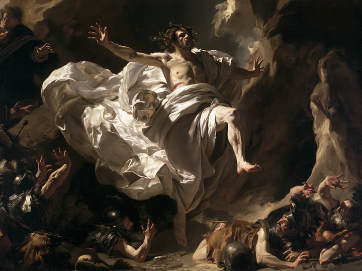 The Resurrection of Jesus Christ — The Raised Knee within the Flowing Veil