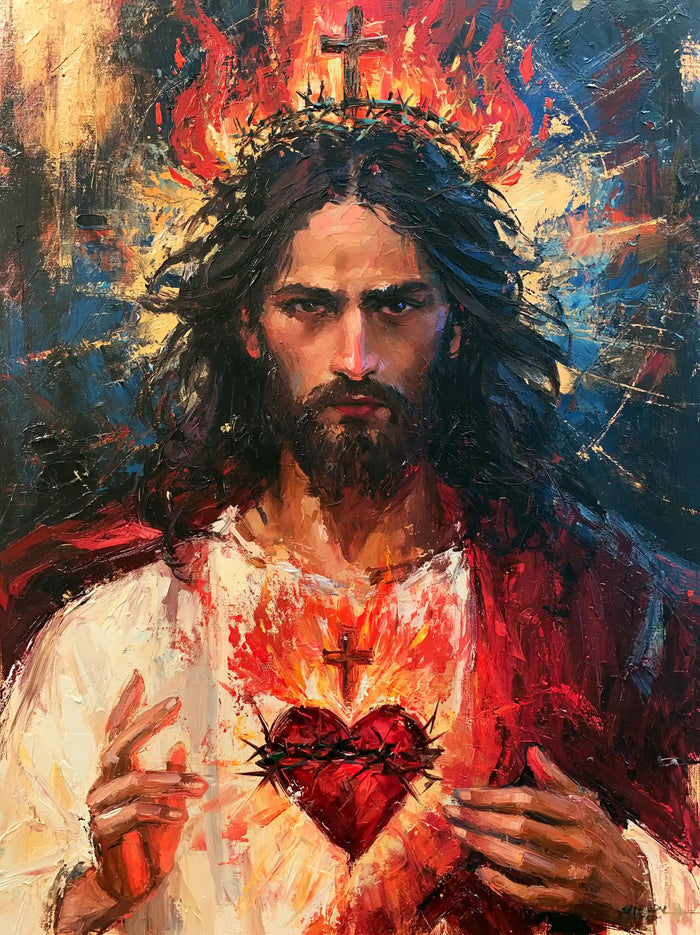 Sacred Heart of Jesus – Expressionist · Portrait no. 3