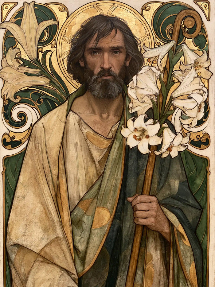 Saint Joseph – Sacred Art Nouveau · Portrait no. 9