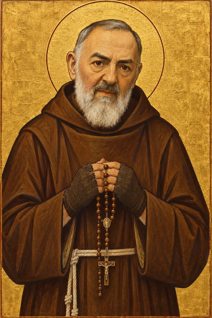 Padre Pio – Contemporary Byzantine · Portrait no. 1