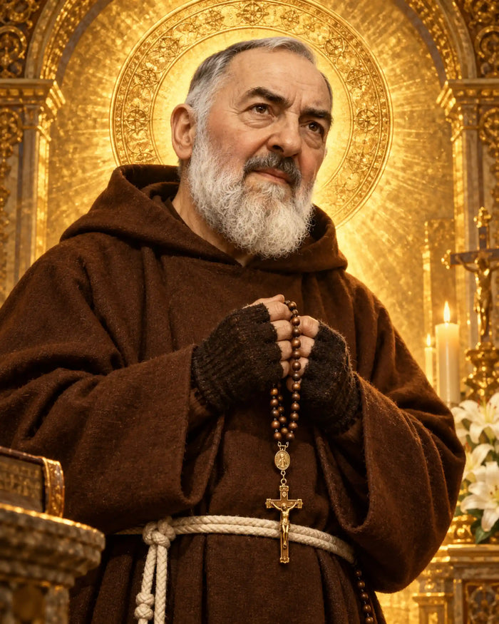 Padre Pio – Sacred Gold · Portrait no. 2