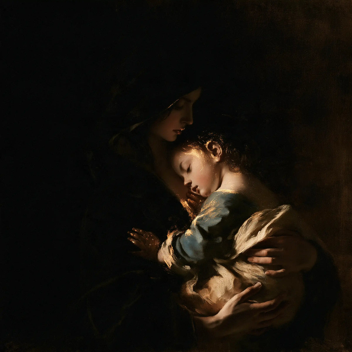 The Virgin and Child — Rest in Blue-Green Sleeves