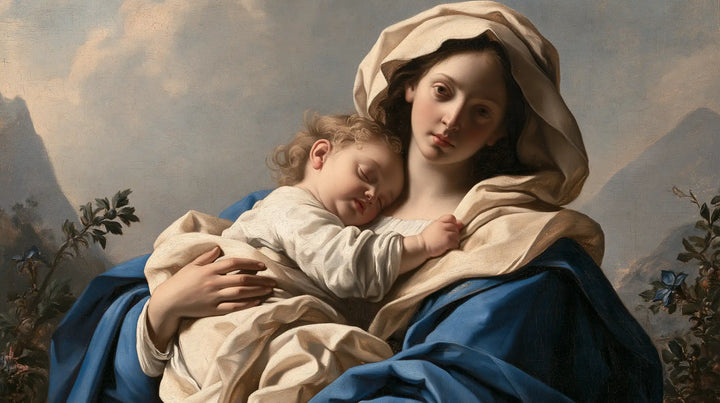 Virgin Mary and Child Jesus - Florentine Renaissance · Landscape n° 19