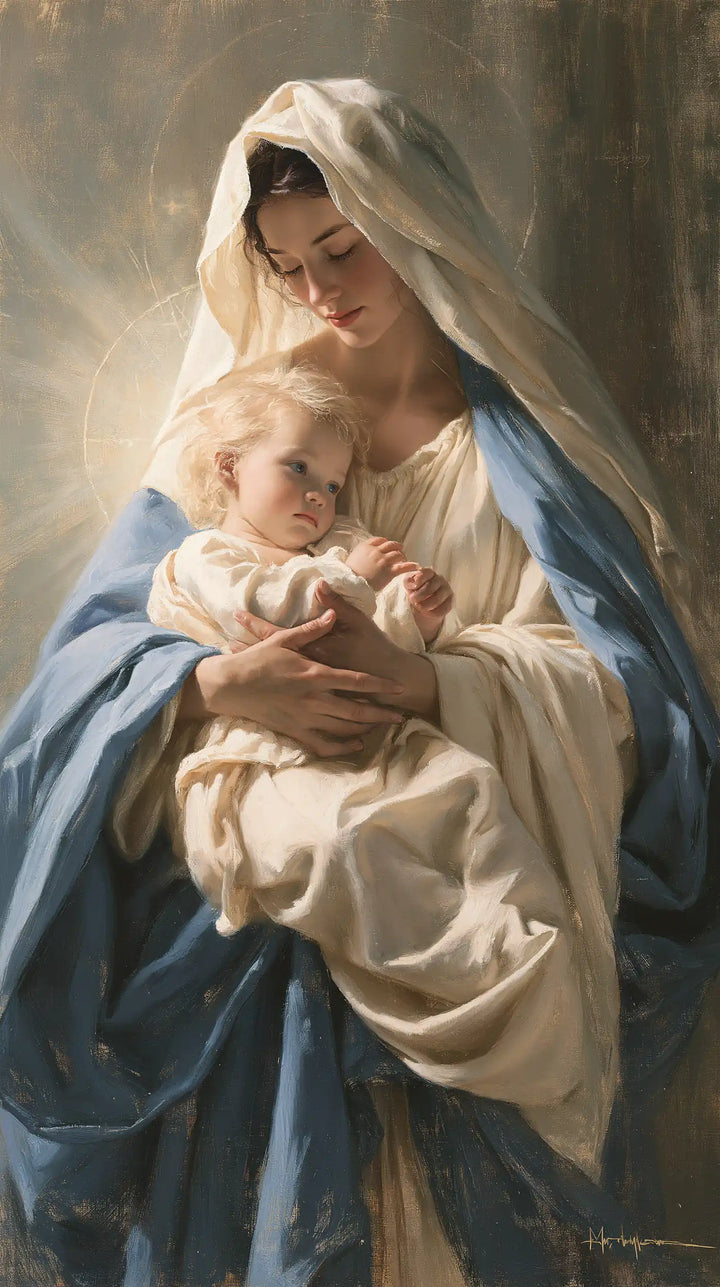 The Virgin and Child — The Cradle in Pearly Light