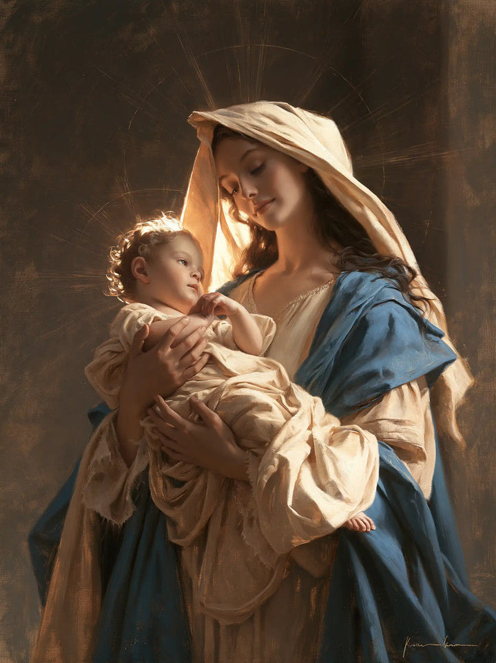 Virgin Mary and Child Jesus - Mary Presenting the Child Jesus · Portrait n° 37