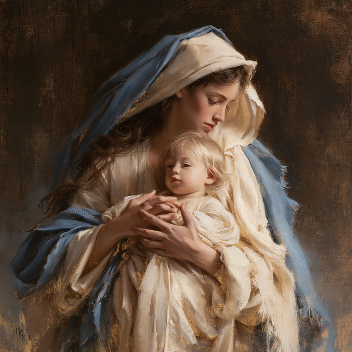 Virgin Mary and Child Jesus - Mary Presenting the Child Jesus · Square n° 8