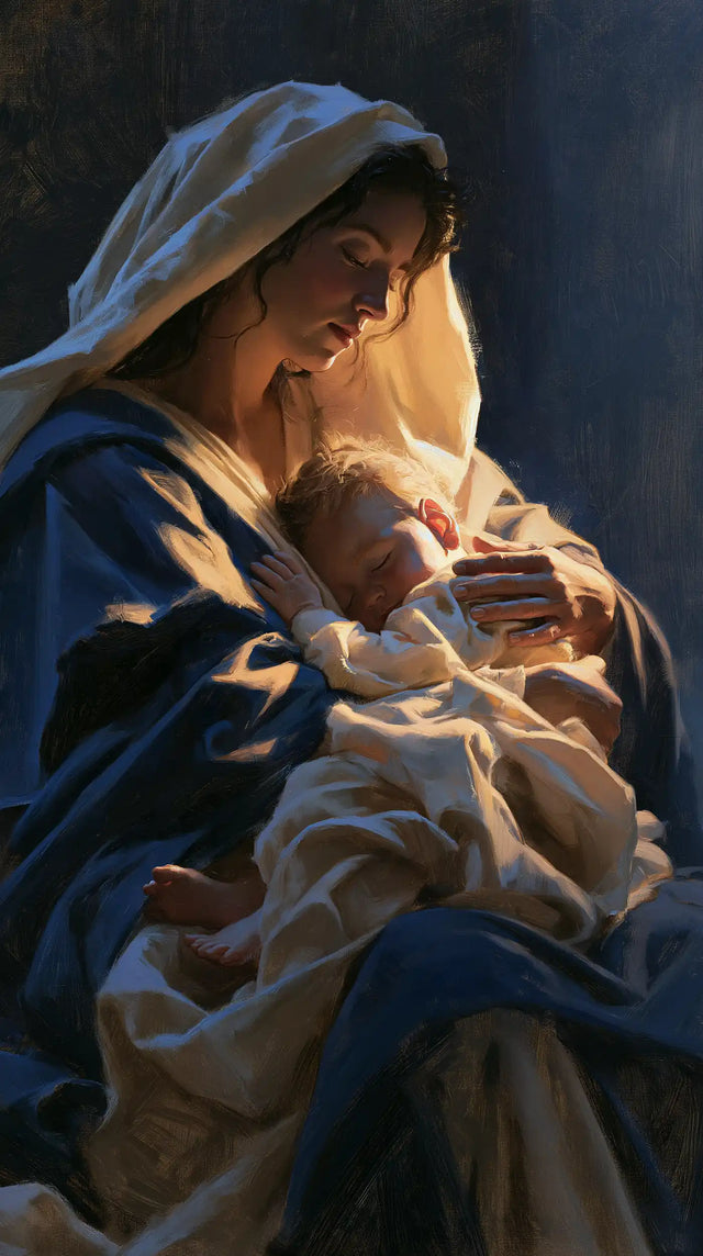 The Virgin and Child — A Dream in the Folds of Chiaroscuro