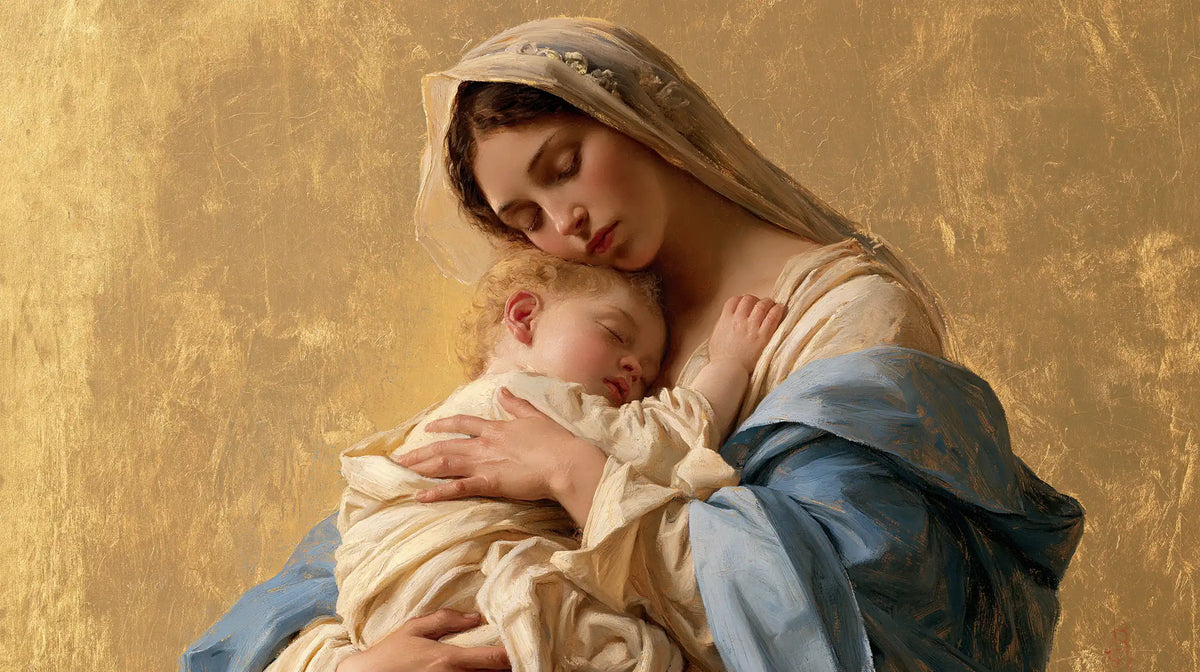 The Virgin and Child — A Palm upon the Veil at Gold’s Heart