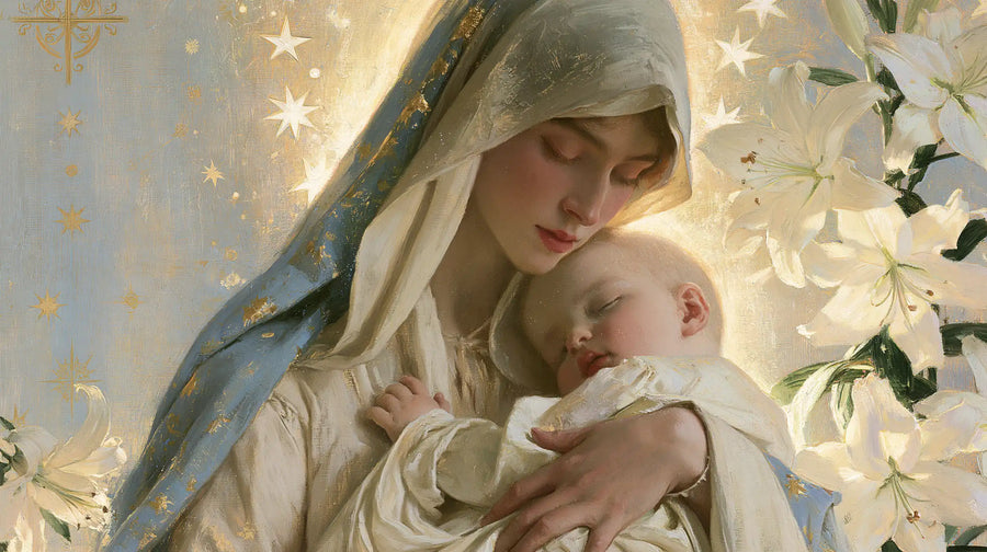 Virgin Mary and Child Jesus - Symbolist · Landscape n° 6