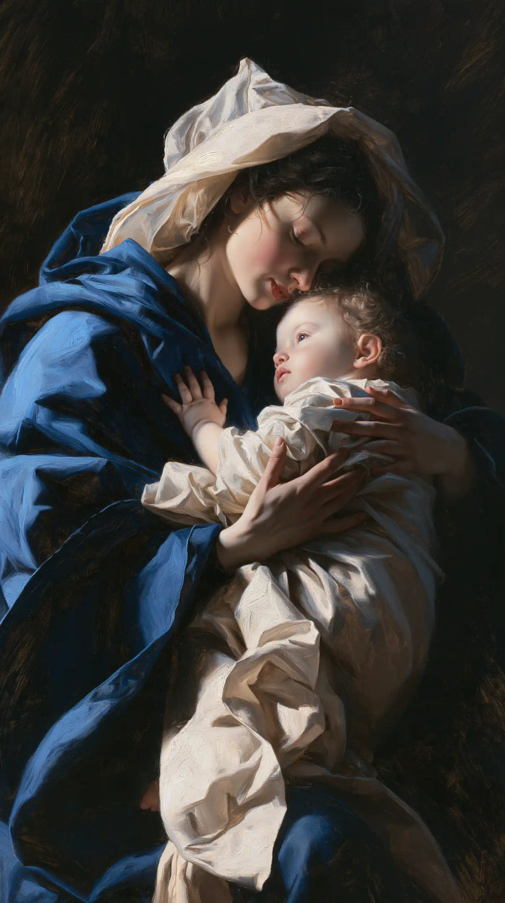 Virgin Mary and Child Jesus - Theatrical Baroque · Portrait n° 19